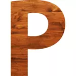 Texturu dřeva abecedy P