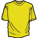 Geel t-shirt vectorafbeeldingen
