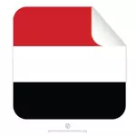 Autocollant drapeau Yemen
