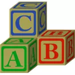 ABC bloky vektorový obrázek