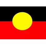 Flaga Australijskich Aborygenów wektor clipart