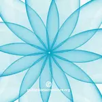Blå blomst form vektor