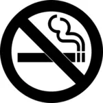 कोई धूम्रपान वेक्टर क्लिप आर्ट के लिए AIGA पर हस्ताक्षर