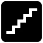 AIGA merdiven işareti vektör görüntü