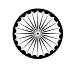 Ashok Chakra symboli vektori kuva