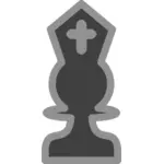 Gráficos vetoriais de xadrez figura bispo