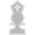 Gráficos vetoriais de xadrez luz figura bispo
