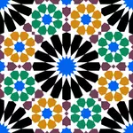 Alhambra flis vektor image