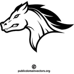 Mustang head silhouette