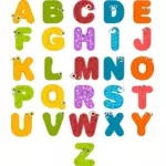 Vector de alfabete animale