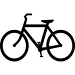साइकिल सिल्हूट वेक्टर छवि