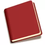 Наклонена Красная книга с тенью