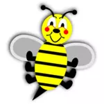 Cartoon smiling bee