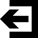 Logout vektör simgesi