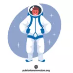 Astronaut in een ruimtepak