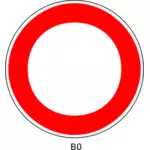 Векторное изображение знака порядка blanktraffic