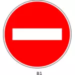 Kein Eintrag Reihenfolge Verkehrszeichen Vektorgrafiken