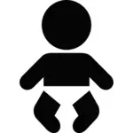 Bebê pictograma vetor clip-art