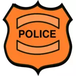Distintivo de polícia desenho vetorial