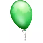 Vektorgrafikk utklipp av grønne skinnende ballong med nyanser