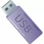 וקטור אוסף של סגול USB מקל