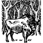 Bělorusko bison vektorový obrázek