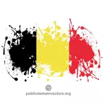 Bandera de gráficos vectoriales de Bélgica