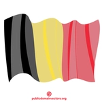 Reino da Bélgica agitando bandeira