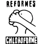 Image vectorielle de réformes chloroforme