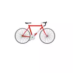 אופניים באדום בתמונה