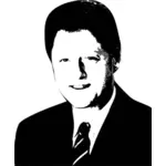Bill Clinton grafică vectorială