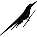 Imaginea silueta vectorul cowbird