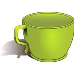 Grüne Tasse Vektor-Bild