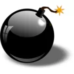 Schwarze Bombe Vektor-ClipArt