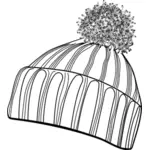 Векторные иллюстрации зимних bobcap