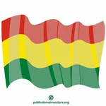 بوليفيا العلم قصاصة فنية