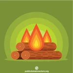 Bonfire flaches Design