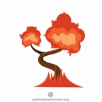 Graphiques vectoriels arbre bonsaï