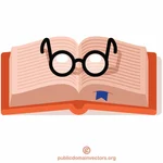 Okulary do czytania i otwarta książka