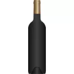 Siyah şarap şişesi, vektör grafikleri