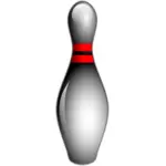 Bowling pin ve top vektör küçük resim