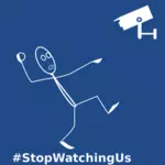 StopWatchingUs ラベル ベクトル描画