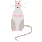 Векторная графика Красные глаза мультфильма крыс
