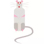 Vektorbild av cartoon råtta