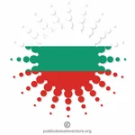 Bulharský vlajkový polotónový tvar