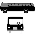 Grafika wektorowa autobus symbolu