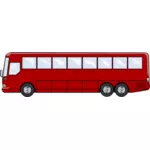 Desenho vetorial de autocarro turístico