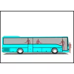 Zelenomodrá autobus obrázek