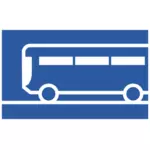 Vetor de pictograma de ônibus