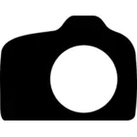 Знак камеры DSLR фотографии Векторный рисунок